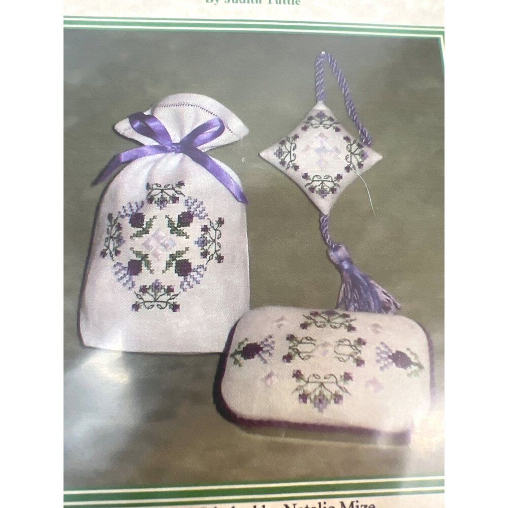 Twisted Oaks Designs Lavender Thistles Collection Cross-Stitch Pattern Set